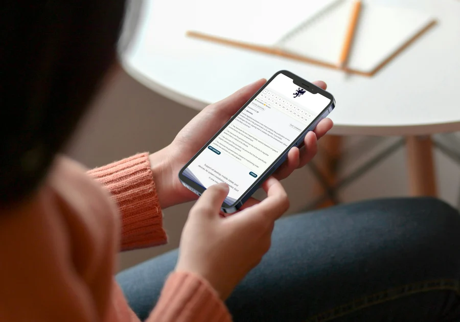 UGC National Eligibility Test (UGC-NET) practice running on a phone, tablet and laptop